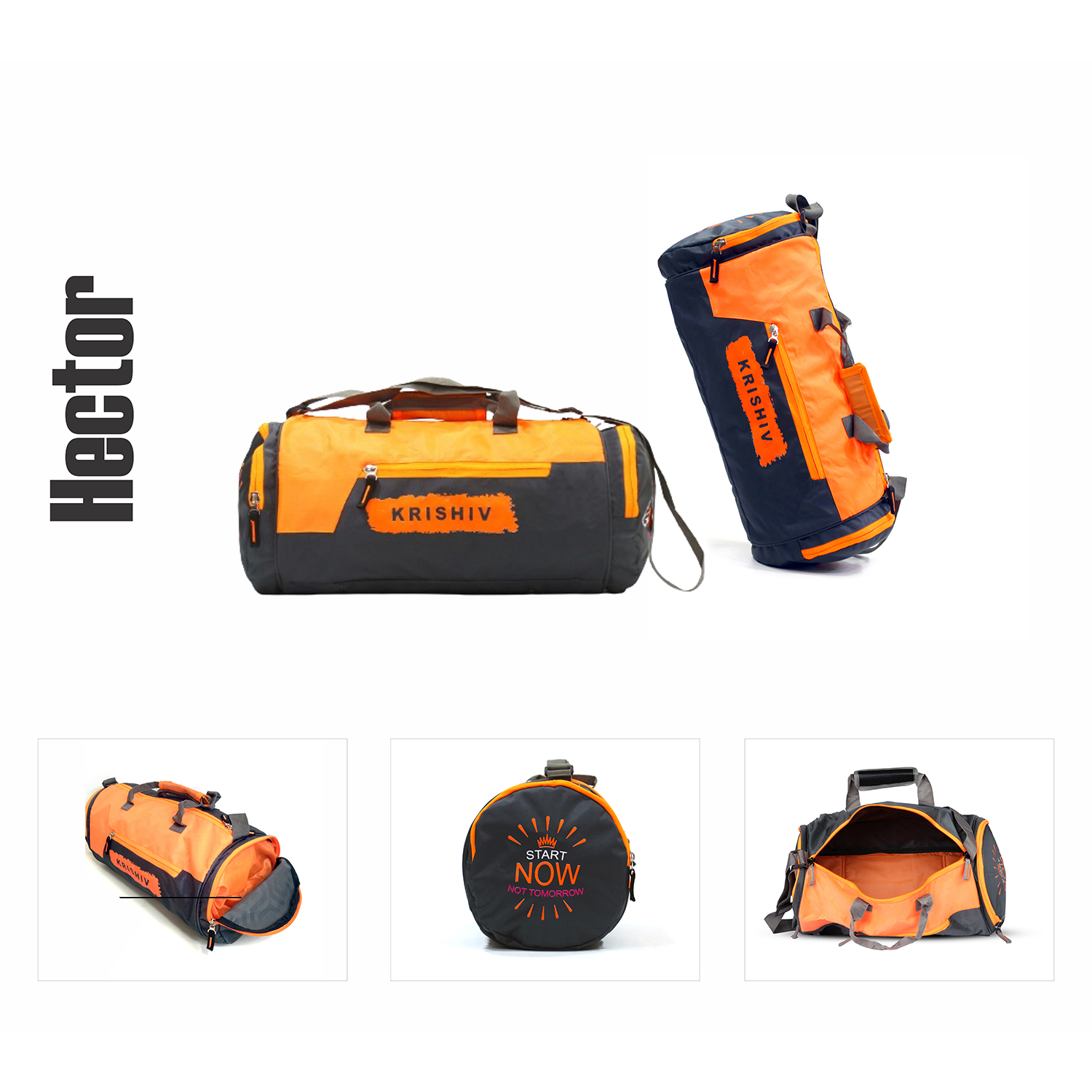 Krishiv Hector Gym Shoulder Lightweight Sports Duffle Bag