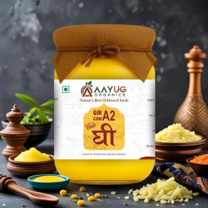 A2 Gir Cow Ghee | Traditional Bilona Method Ghee | Grassfed, Pure and Healthy Cow Ghee