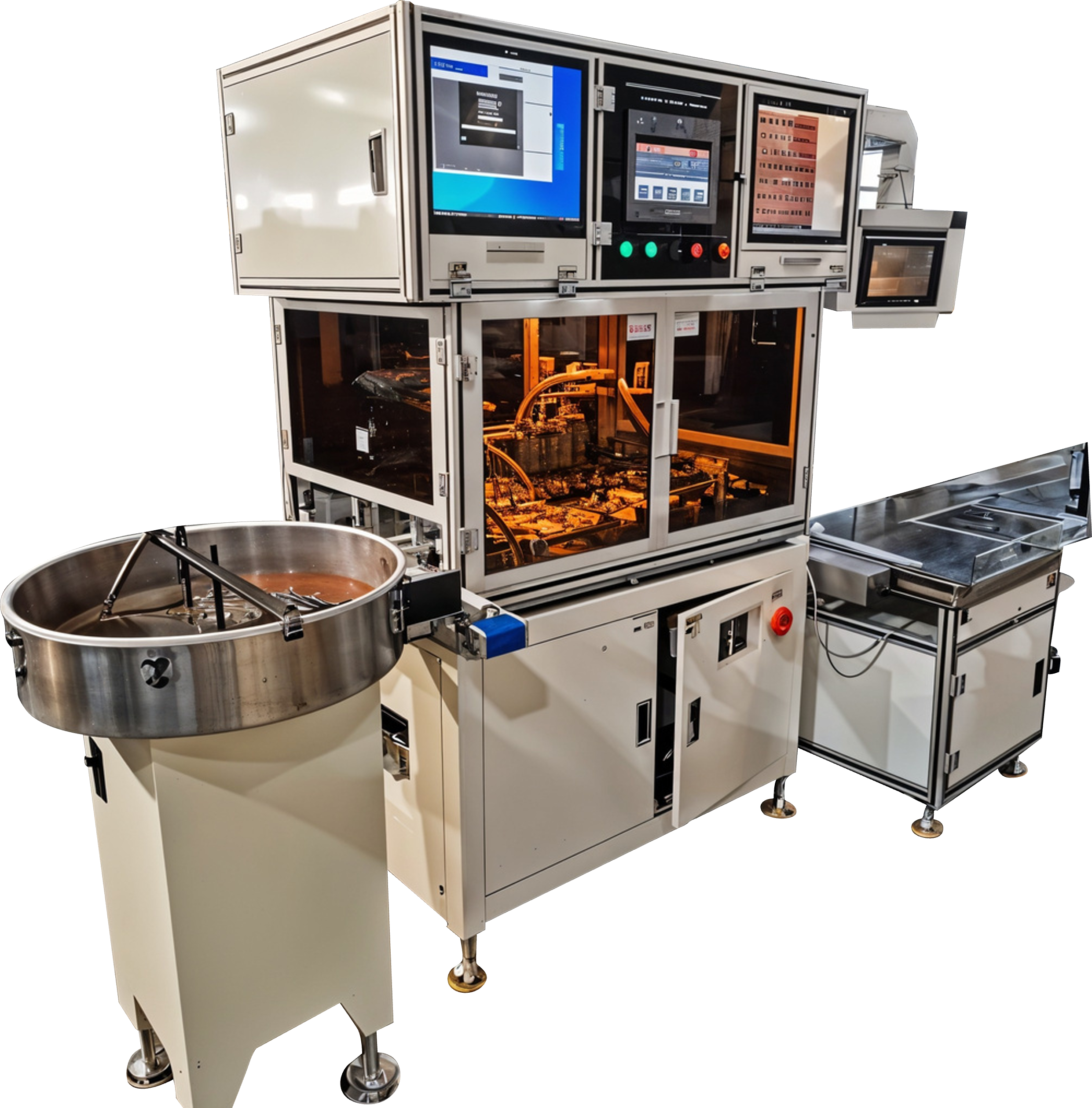 Visual and Eddy Current (ECT) Testing Machine