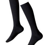 BUNAAYI KNEE HIGH SOCKS - BLACK (2 PAIR)