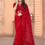 Net Saree, Designer Sarees, Marble Sarees, Rani Sarees, Ladies Nazmeen Saree and Embroidery Work Saree