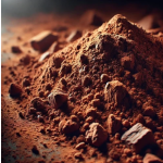 Dark brown cocoa powder