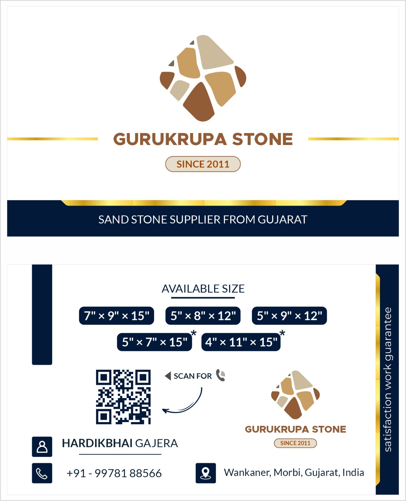 Mfg. Of Stone
