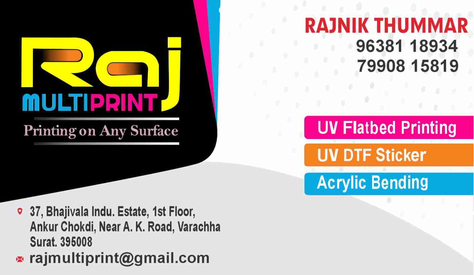 Printing On Any Sarface